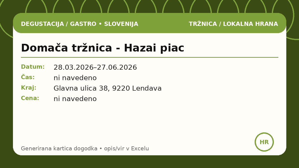 Домашний рынок - Hazai piac