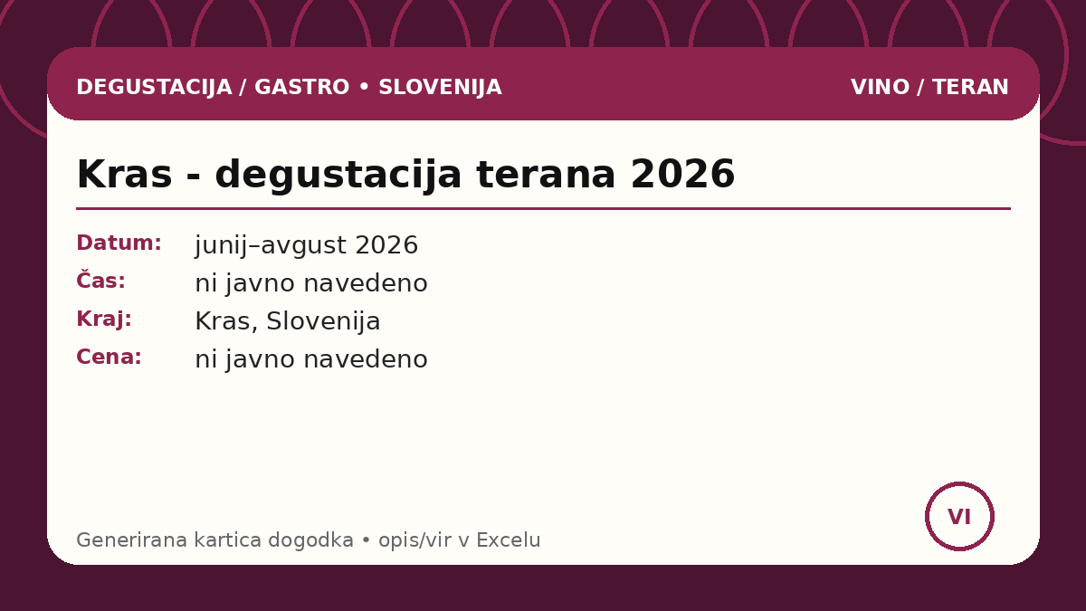 Крас - дегустация терана 2026