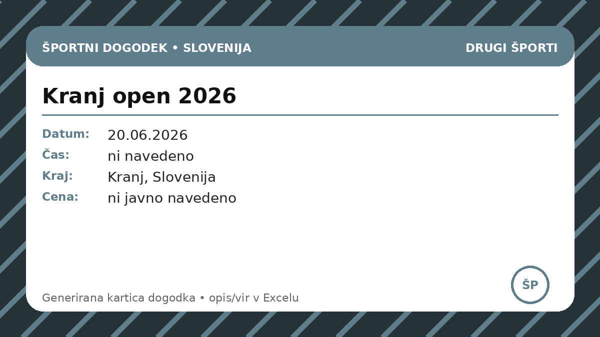 Крань open 2026