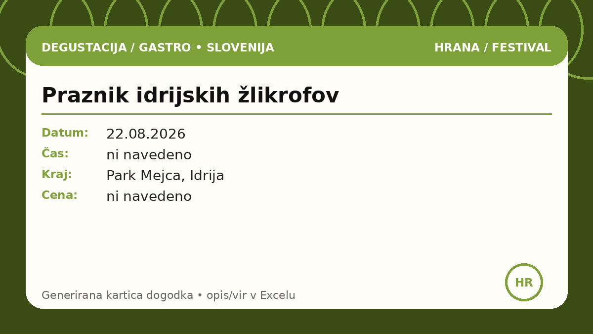 Праздник идрийских жликрофов