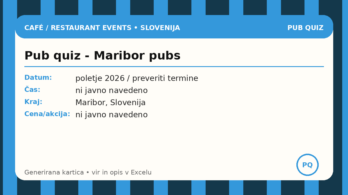 Викторина в пабах Марибора